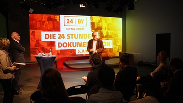Pressekonferenz zu 24 Stunden Bayern im Studio Franken | Bild: BR-Studio Franken/Benjamin Baumann