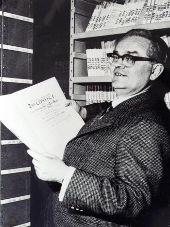 Willy Spilling gründete 1952 die Sendereihe Musicalisches Tafel-Confect | Bild: BR-Studio Franken