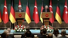 Pressekonferenz von Bundespräsident Steinmeier mit dem türkischen Präsidenten Erdogan | Bild: Bayerischer Rundfunk 2024