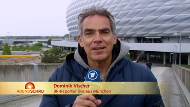 Dominik Vischer live von der Allianz Arena | Bild: Bayerischer Rundfunk 2024