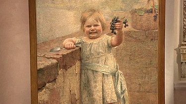 Unartiges Mädchen. Welches kleine, zornige Mädchen, liebevoll auch Zornbinkel genannt, hatte Michael Koch am 18.11.1891 da wohl so großformatig und sympathisierend porträtiert? Geschätzter Wert: 2.000 bis 3.000 Euro | Bild: Bayerischer Rundfunk