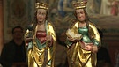 Zwei Heilige, heilige Barbara, heilige Dorothea, entstanden zwischen 1490 und 1500, Franken | Bild: Bayerischer Rundfunk