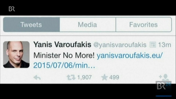 Yanis Varoufakis Twitter | Bild: Bayerischer Rundfunk