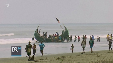 Rohingya-Flüchtlinge am Starnd in Bangladesch | Bild: Bayerischer Rundfunk