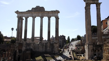 Tempel Saturn im Forum Romanum | Bild: picture-alliance/dpa