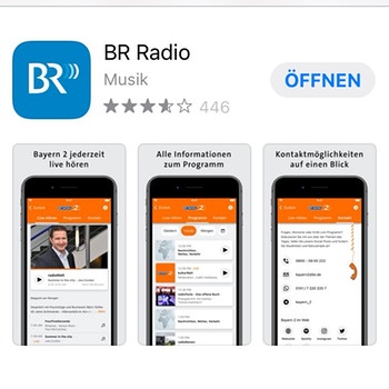 Screenshot: Die BR Radio App im App-Store. | Bild: BR