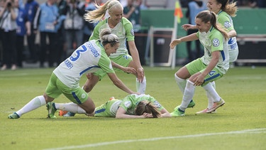 Pokal-Finale der Frauen 2018, VfL Wolfsburg (WOB) - FC Bayern Muenchen  | Bild: picture-alliance/dpa