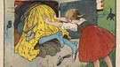 Hänsel und Gretel - Illustration aus einem alten Märchenbuch: Gretel schiebt die Hexe in den Ofen | Bild: picture alliance/Mary Evans Picture Library