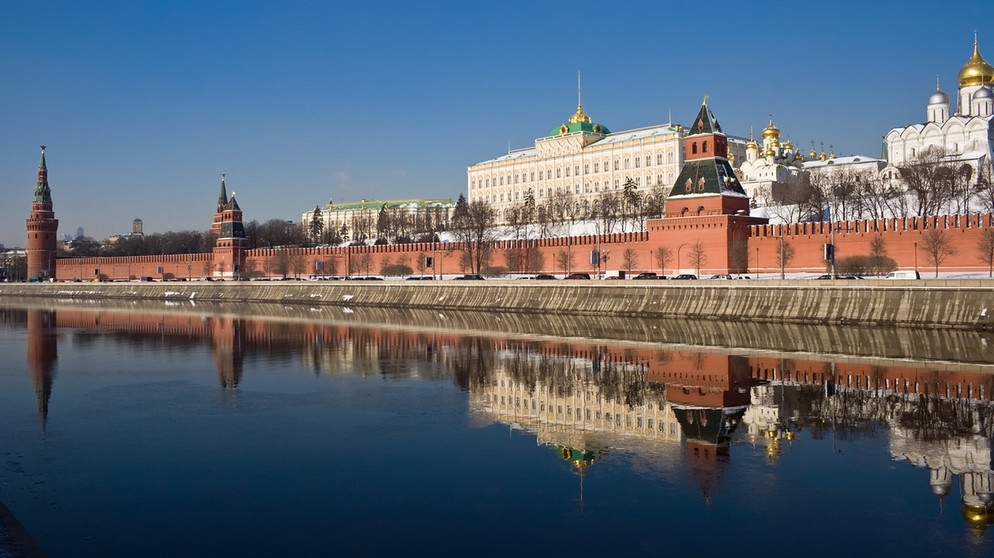 Der berühmte Moskauer Kreml im Winter: Der Kreml ist der älteste Teil der Stadt. | Bild: colourbox.com