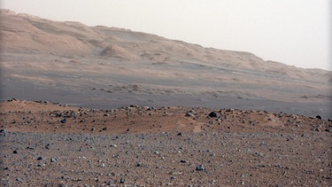 Mars-Oberfläche, festgehalten von Curiosity | Bild: picture-alliance/dpa