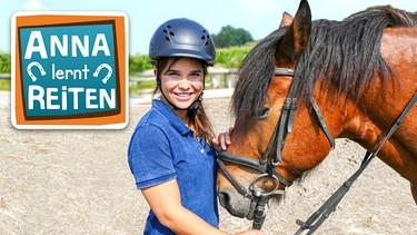 Anna lernt Reiten - Selbst die Zügel in der Hand (Folge 2) | Für die ersten Reitstunden ist ein ruhiges, gelassenes Pferd ideal.
| Bild: BR | Text und Bild Medienproduktion GmbH & Co.KG