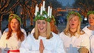 Schwedisches Lichterfest Lucia-Chor | Bild: picture-alliance/dpa