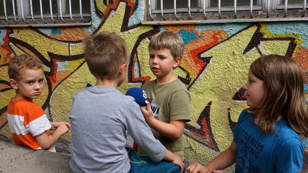 Hortkinder beim Projekt MünchenHören | Bild: Kristina Dumas
