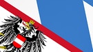 Montage aus bayerischer und österreichischer Flagge. | Bild: BR