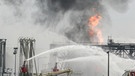 Rauch und Flammen über dem BASF-Gelände | Bild: picture-alliance/dpa