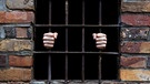 Hände eines Häftling umklammern die Gitterstäbe seiner Zelle. Symbol. nn, Nordrhein-Westfalen, Deutschland, | Bild: picture-alliance/dpa/Alexander Stein