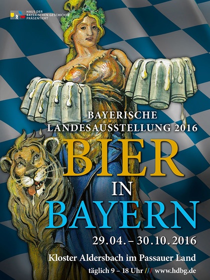 Plakatmotiv zur Landesausstellung Bier | Bild: Haus der Bayerischen Geschichte/ Entwurf: Nicole Westphal, Hildesheim