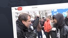 Screenshot YouTube: Hassprediger droht dem Bundesvorsitzenden der Freiheit und Wiedergründungsmitglied der Weißen Rose, Michael Stürzenberger, ihm den Kopf abzuschneiden und von hinten ein Messer in den Kopf zu stecken | Bild: YouTube