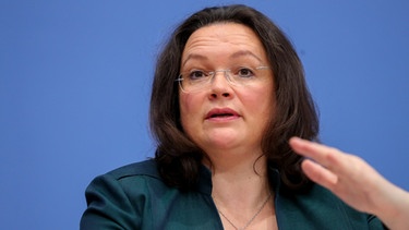 Bundessozialministerin Andrea Nahles | Bild: picture-alliance/dpa/Kay Nietfeld