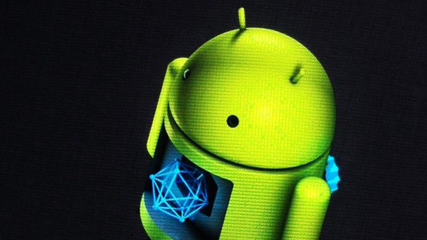 Android-Symbol auf einem Display | Bild: picture-alliance/dpa