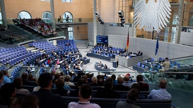 Das Plenum des Bundestags (Archivbild) | Bild: picture-alliance/dpa