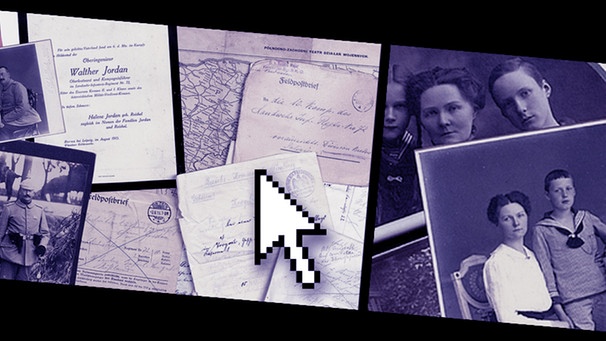 Dokumente aus dem 1. Weltkrieg, Mauszeiger | Bild: picture-alliance/dpa; Montage: BR