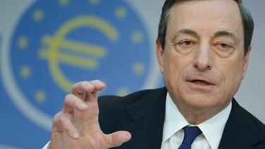 EZB-Präsident Mario Draghi | Bild: picture-alliance/dpa; Arne Dedert