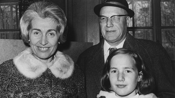 Hildegard Hamm-Brücher mit Ehemann Erwin Hamm und Tochter Verena (1970) | Bild: picture-alliance/dpa