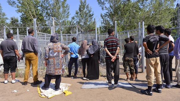 Flüchtlingscamp zwischen Serbien und Ungarn | Bild: picture-alliance/dpa