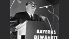 Der CSU-Politiker Franz Xaver Unertl als Redner in Vilshofen, 1964 | Bild: Fotoarchiv Otfried Schmidt//Süddeutsche Zeitung Foto