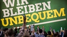 Abstimmende Grüne beim Parteitag in Münster | Bild: dpa/Bildfunk/Bernd Thissen