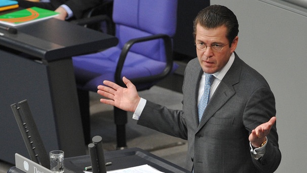 Karl-Theodor zu Guttenberg im Bundestag | Bild: picture-alliance/dpa