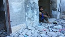 Flüchtlingslager Handarat in Aleppo | Bild: picture-alliance/dpa