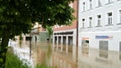 Hochwasser in Passau, Donau überflutete Atstadt | Bild: Eva Frisch