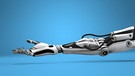 Wie Arbeiter und Maschinen miteinander verwachsen. Roboterhand | Bild: colourbox.com
