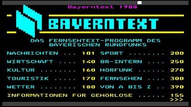 Der Bayerntext von 1988 | Bild: BR
