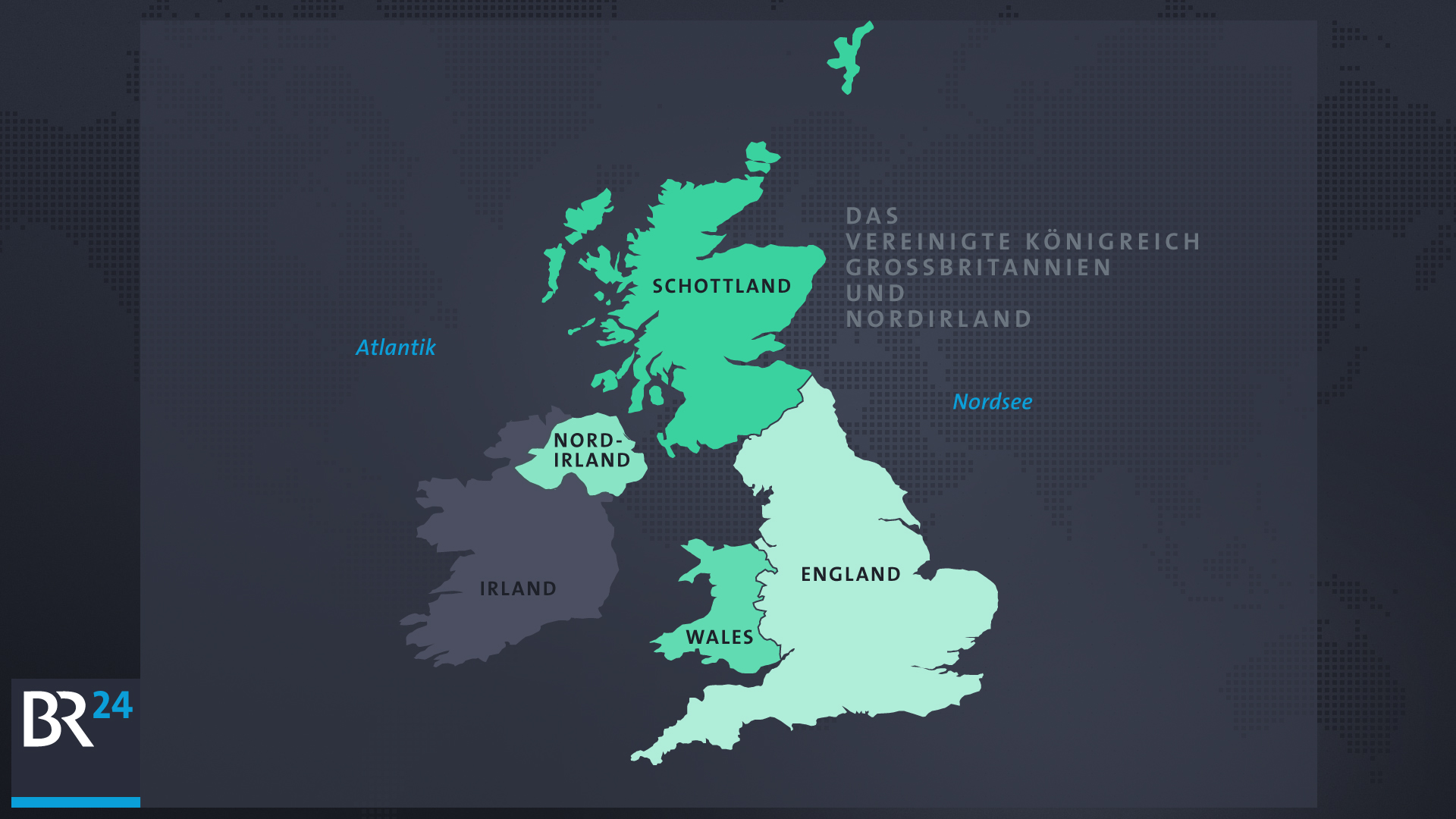 Karte Großbritannien | Bild: Grafik: BR