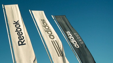 Fahnen der Marken der adidas Group wehen am Firmensitz des Sportartikelherstellers adidas AG in Herzogenaurach (Bayern). | Bild: picture-alliance/dpa/Daniel Karmann