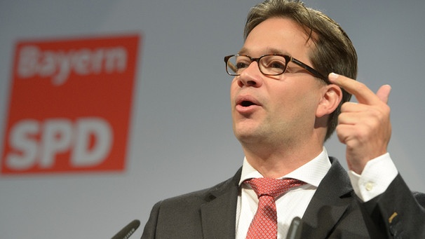 Der Landesvorsitzende der bayerischen SPD, Florian Pronold spricht  in Hirschaid beim 66. Landesparteitag der SPD Bayer | Bild: dpa-Bildfunk