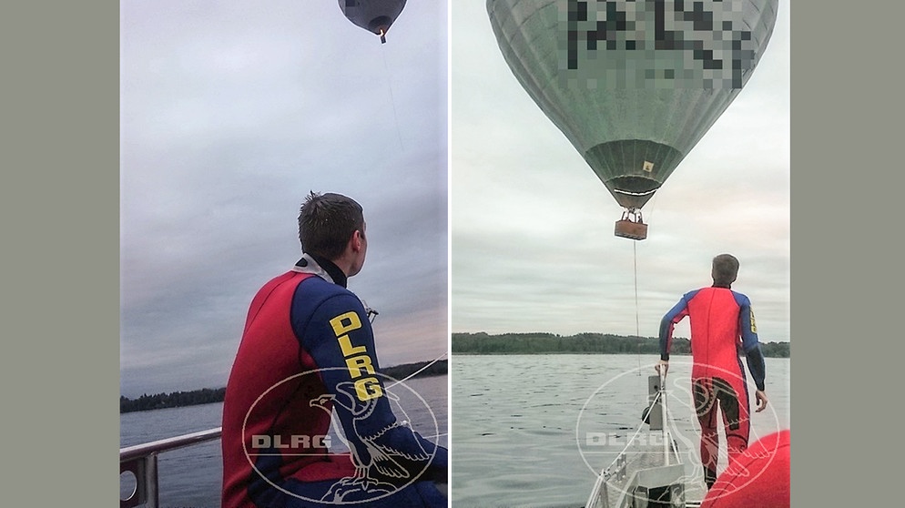 Heißluftballon stürzt in Starnberger See | Bild: BRK Bereitschaft Starnberg