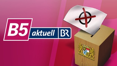 Landtagswahl und B5-Logo | Bild: BR; montage:br