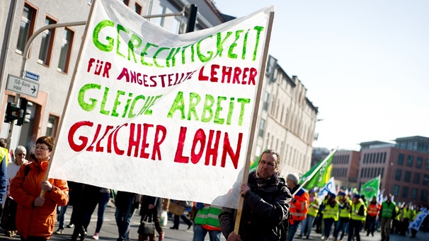Lehrerstreik in Bayern | Bild: picture-alliance/dpa