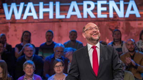 Martin Schulz in der ARD-Sendung Wahlarena | Bild: pa/dpa/Jens Büttner