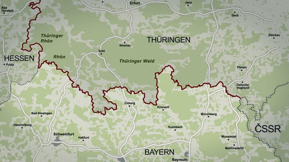 Innerdeutsche Grenze - Karte | Bild: BR