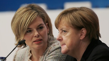 CDU-Vize Klöckner mit Kanzlerin Merkel | Bild: picture-alliance/dpa