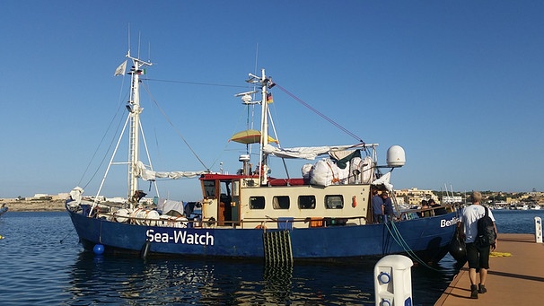 "Sea Watch" in Lampedusa | Bild: Thomas Barkowski