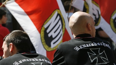 Neonazi-Aufmarsch 2007 in Nürnberg | Bild: picture-alliance/dpa