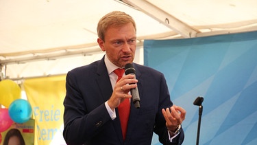 FDP-Chef Christian Lindner auf dem Gillamoos 2017 | Bild: BR/Katharina Häringer