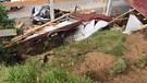 Unwetter in Teisnach: Die Garage wurde völlig zerstört | Bild: Feuerwehr Teisnach