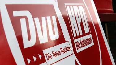 Logos von NPD und DVU | Bild: picture-alliance/dpa
